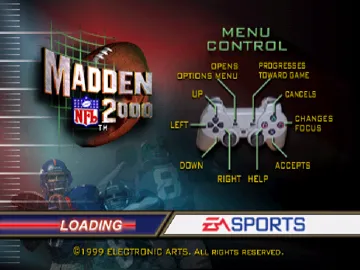 Madden NFL 2000 (US) screen shot title